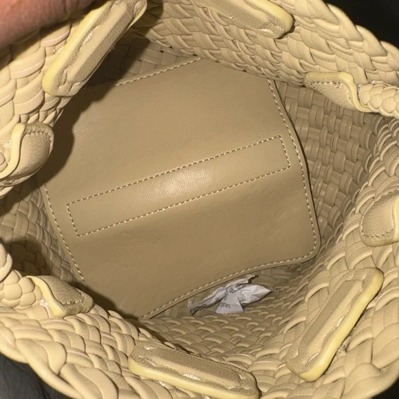 Vegan Woven Mini Tote w/ Wallet - Picture 5 of 5